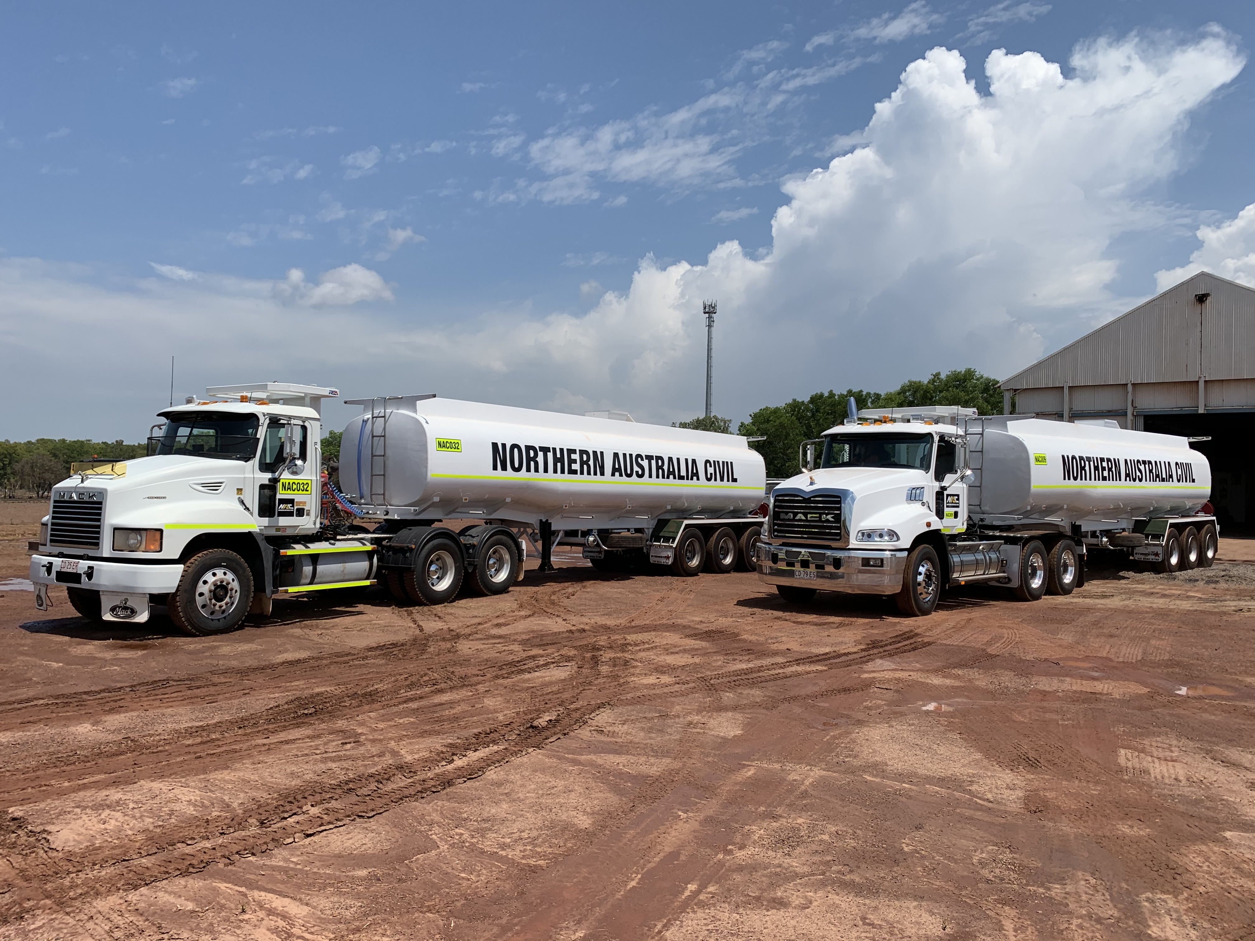 Northern Australia Civil water trucks